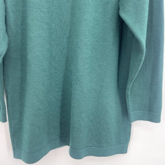 HAWICO 100% Extra fine Merino Wool Green Cardigan Sweater Women's Size S - Picture 8 of 12